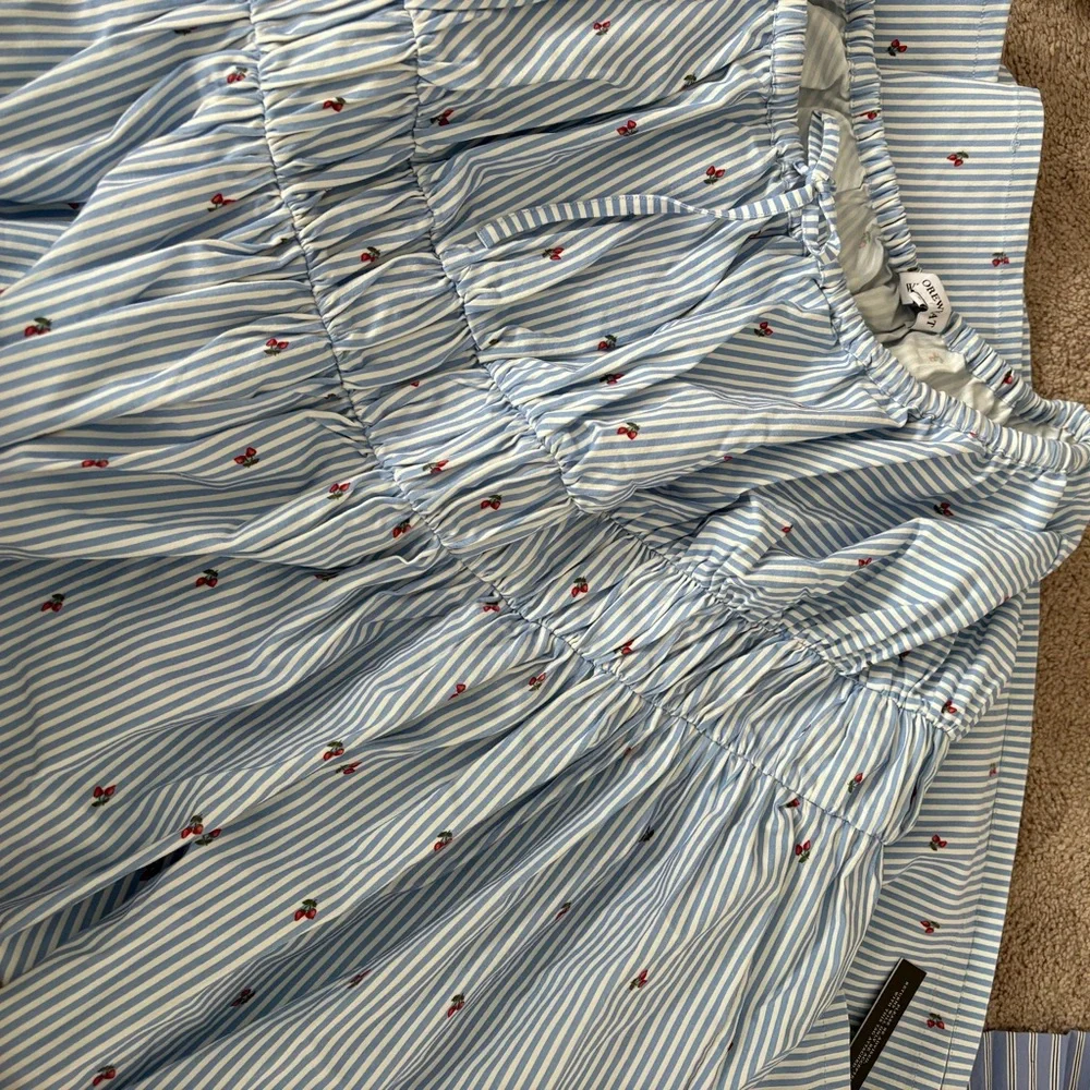 Tiered Midi Skirt in Sky Multi WeWoreWhat - Picture 6 of 7